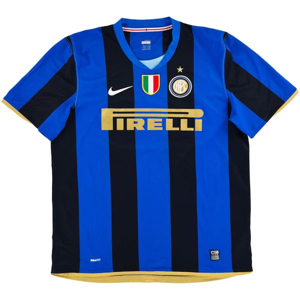 2008-09 Inter Milan Thuis Shirt Ibrahimovic - Oldschool Voetbalshirts