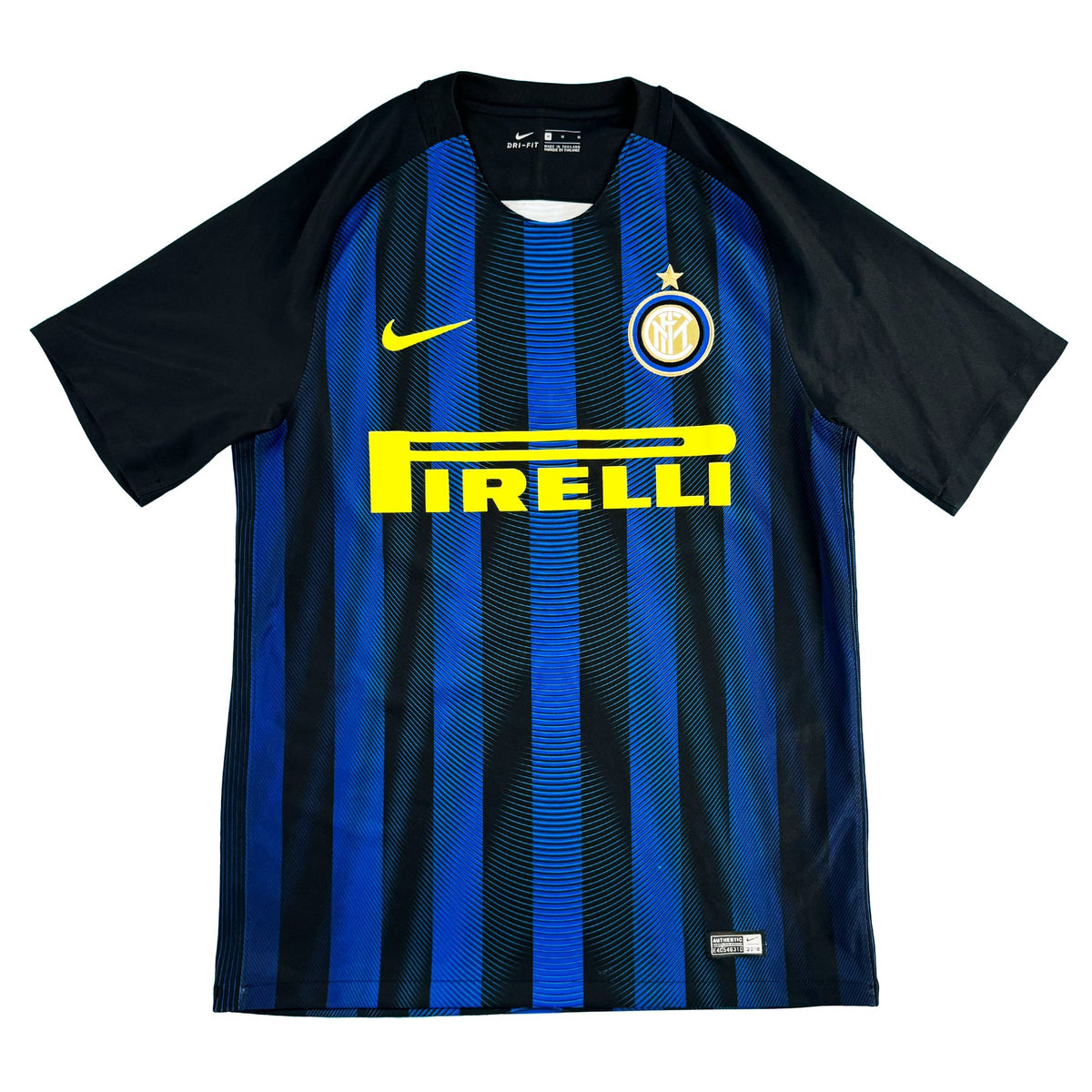 2016-17 Inter Milan Thuis Shirt - 8/10 - (M) - Oldschool Voetbalshirts