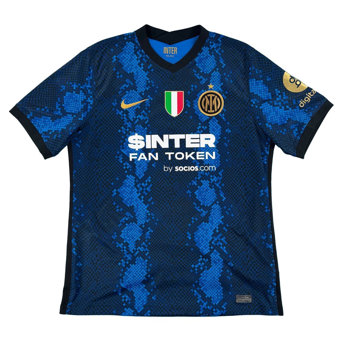 Inter Milan - Home Shirt - DUMFRIES #2 - 2021/22 - Size L - 10/10