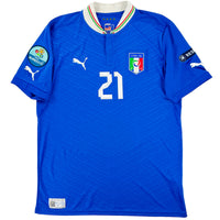 2012 Italië EK Thuis Shirt Pirlo - Oldschool Voetbalshirts