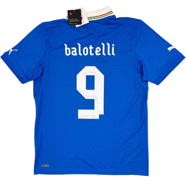 2012 Italië EK Thuis Shirt Balotelli - Oldschool Voetbalshirts