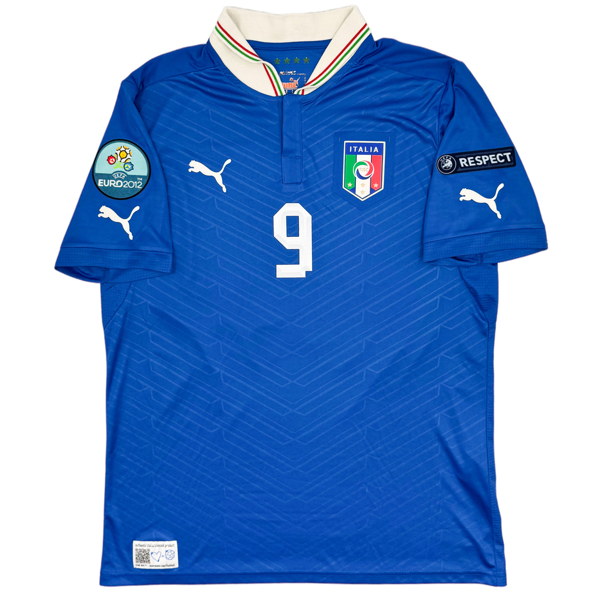 2012 Italië EK Thuis Shirt Balotelli - Oldschool Voetbalshirts