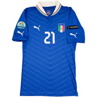 2012 Italië EK Thuis Shirt Pirlo - Oldschool Voetbalshirts