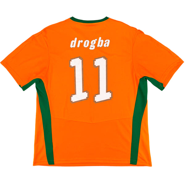 2008-09 Ivoorkust Thuis Shirt Drogba - Oldschool Voetbalshirts