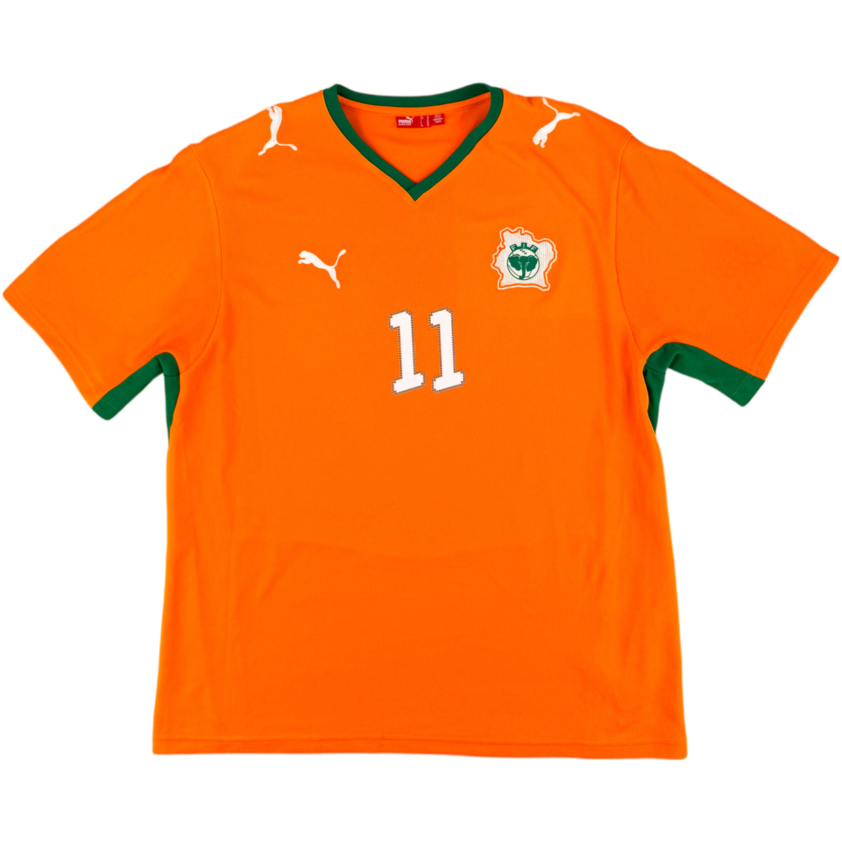 2008-09 Ivoorkust Thuis Shirt Drogba - Oldschool Voetbalshirts