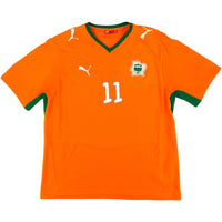 2008-09 Ivoorkust Thuis Shirt Drogba - Oldschool Voetbalshirts
