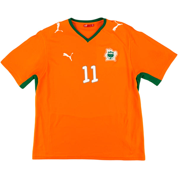 2008-09 Ivoorkust Thuis Shirt Drogba - Oldschool Voetbalshirts