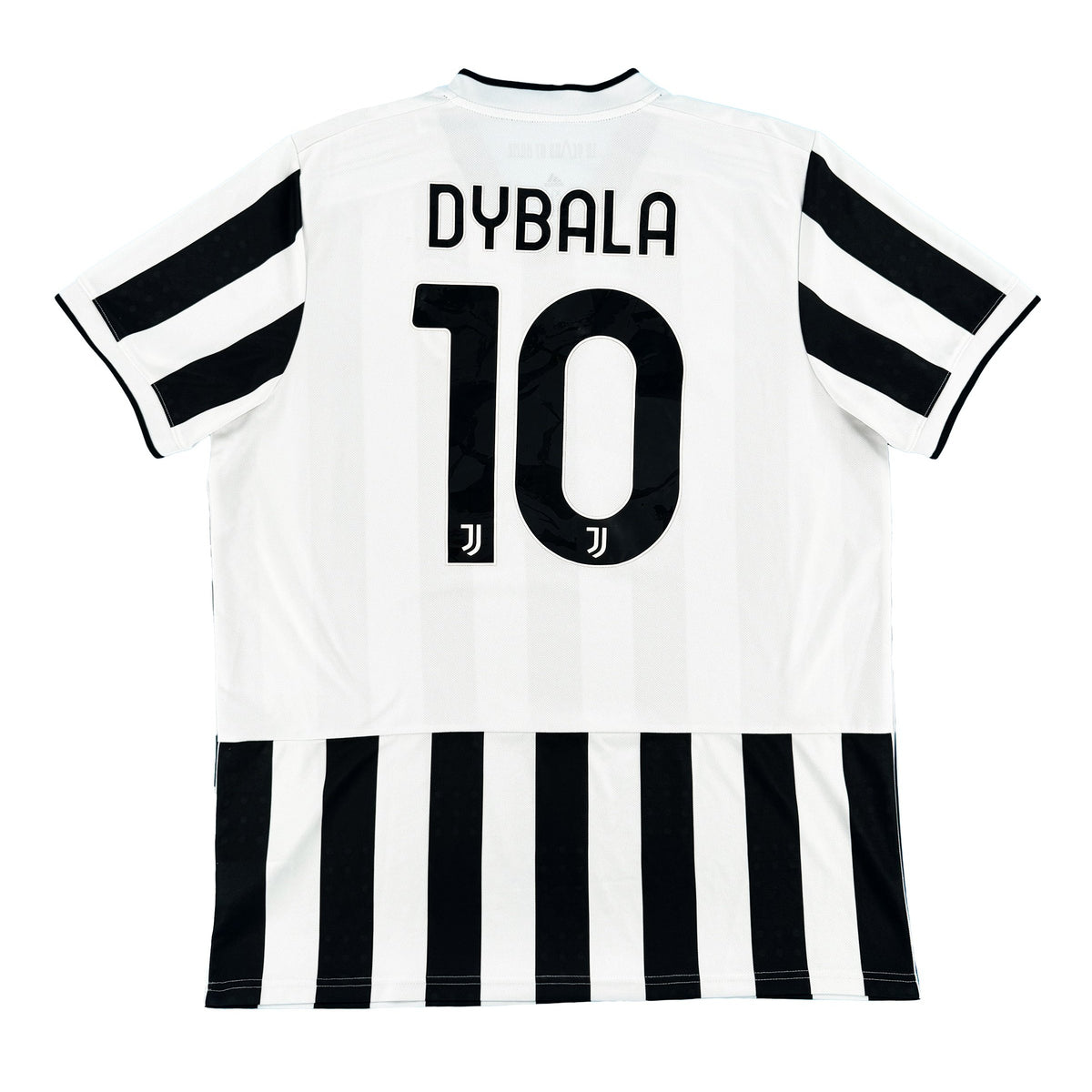 2021-22 Juventus Thuis Shirt Dybala #10 - 9/10 - (XL) - Oldschool Voetbalshirts