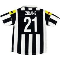 2000-01 Juventus Thuis Shirt Zidane - Oldschool Voetbalshirts