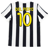 2009-10 Juventus Thuis Shirt Del Piero - Oldschool Voetbalshirts
