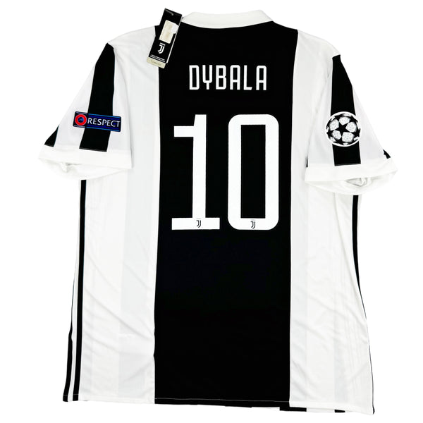 2017-18 Juventus Thuis Shirt Dybala - Oldschool Voetbalshirts