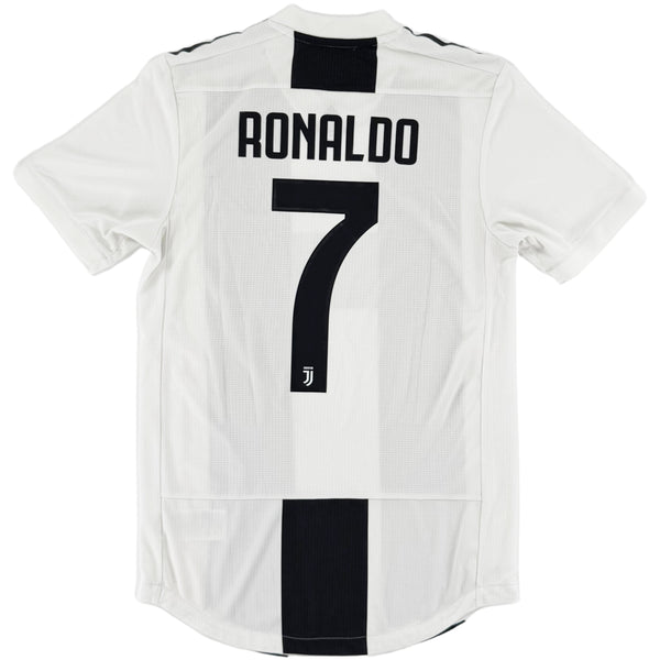 2018-19 Juventus Authentic Thuis Shirt Ronaldo #7 - 10/10 - (S) - Oldschool Voetbalshirts