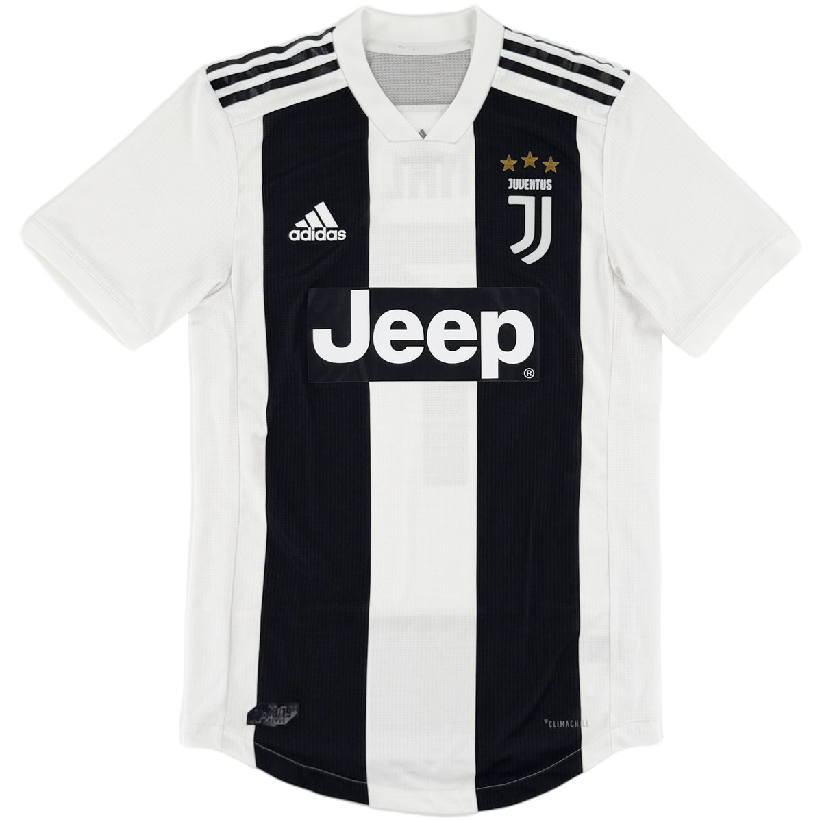 2018-19 Juventus Authentic Thuis Shirt Ronaldo #7 - 10/10 - (S) - Oldschool Voetbalshirts