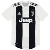 2018-19 Juventus Authentic Thuis Shirt Ronaldo #7 - 10/10 - (S) - Oldschool Voetbalshirts