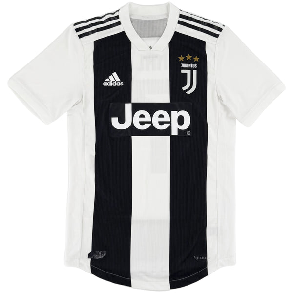 2018-19 Juventus Authentic Thuis Shirt Ronaldo #7 - 10/10 - (S) - Oldschool Voetbalshirts