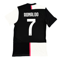 2019-20 Juventus Thuis Shirt Ronaldo #7 - 9/10 - (M) - Oldschool Voetbalshirts