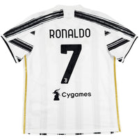 2020-21 Juventus Thuis Shirt Ronaldo #7 - 10/10 - (XL) - Oldschool Voetbalshirts
