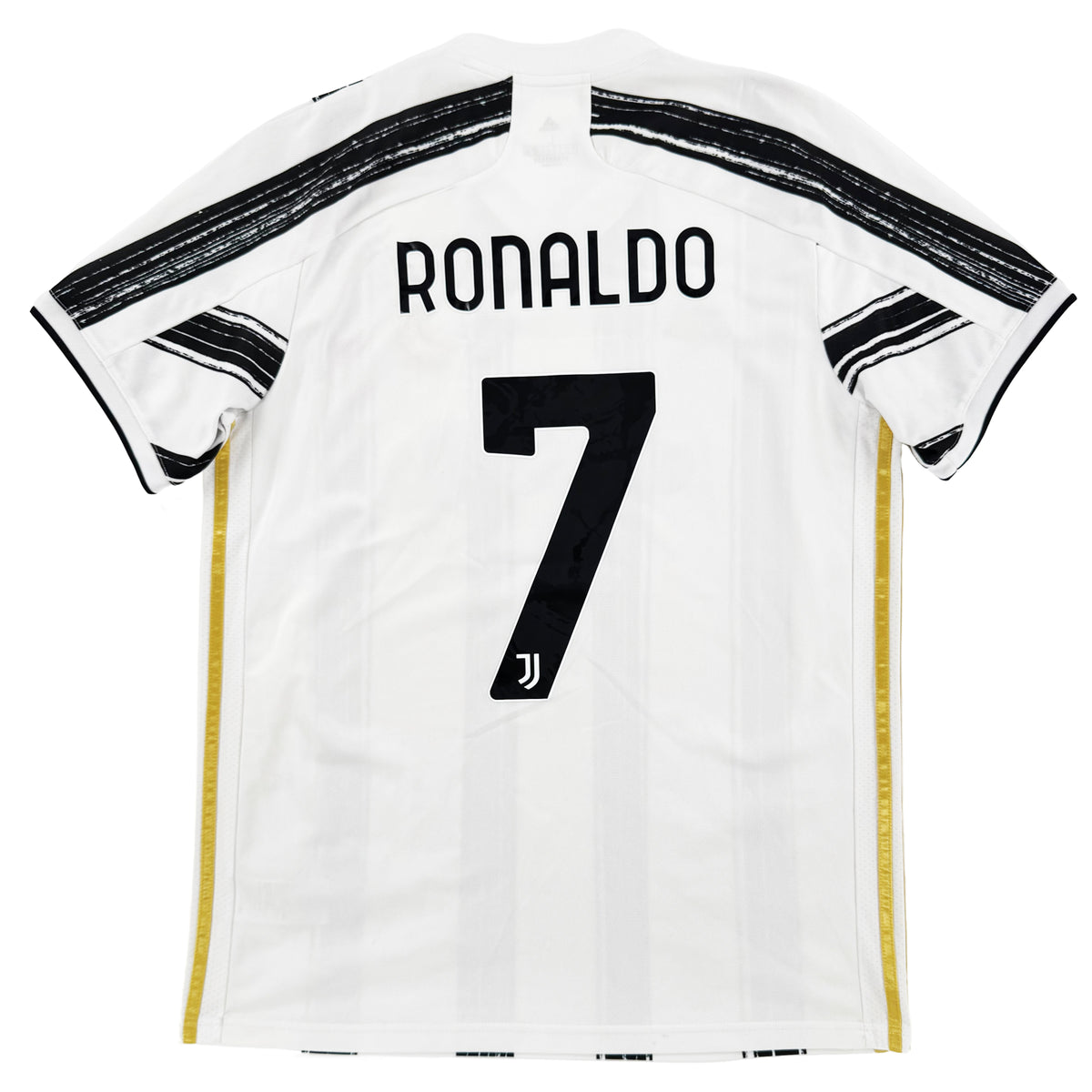 2020-21 Juventus Thuis Shirt Ronaldo #7 - 8/10 - (L) - Oldschool Voetbalshirts
