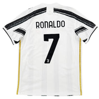 2020-21 Juventus Thuis Shirt Ronaldo #7 - 8/10 - (L) - Oldschool Voetbalshirts