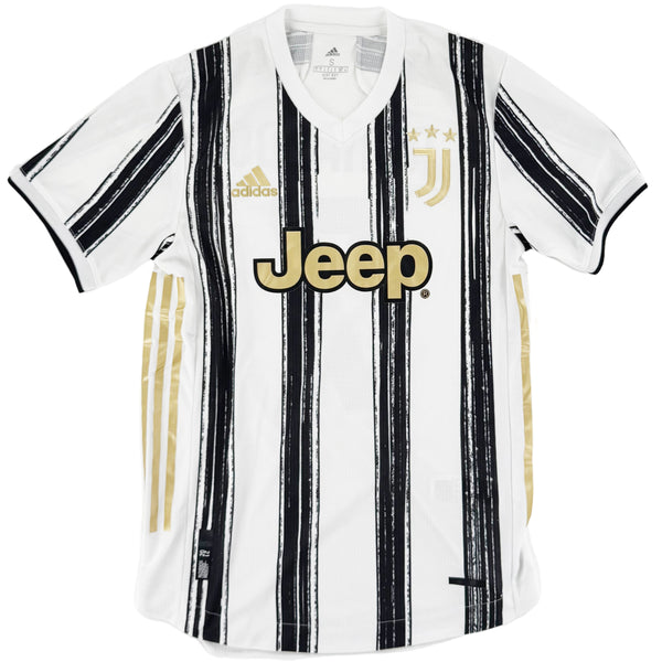 2020-21 Juventus Authentic Thuis Shirt Ronaldo #7 - 9/10 - (S) - Oldschool Voetbalshirts