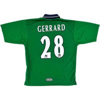 1999-00 Liverpool Uit Shirt Gerrard #28 - 8/10 - (M)