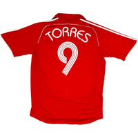2006-08 Liverpool Thuis Shirt Torres - Oldschool Voetbalshirts