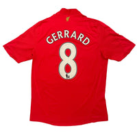 Liverpool - Home Shirt - GERRARD #8 - 2008/10 - Size M - 8/10