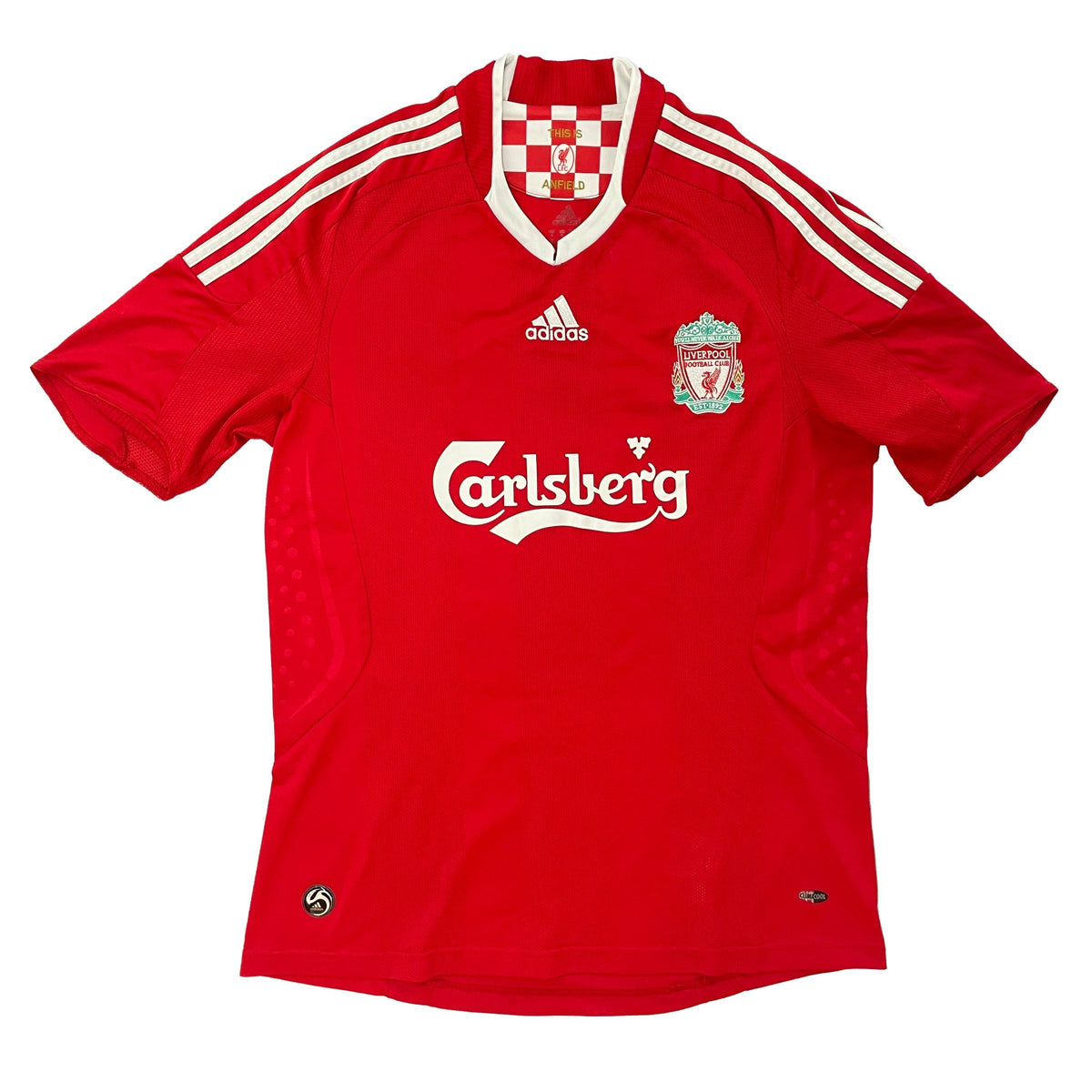 Liverpool - Home Shirt - GERRARD #8 - 2008/10 - Size M - 8/10