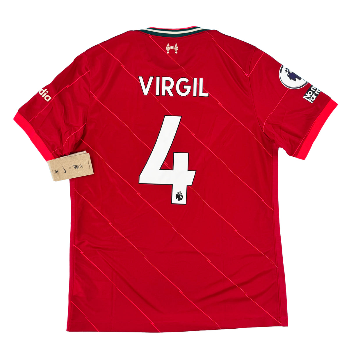Liverpool - Home Shirt - VIRGIL #4 - 2021/22 - Size L - 10/10