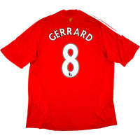 2008-10 Liverpool Thuis Shirt Gerrard - Oldschool Voetbalshirts
