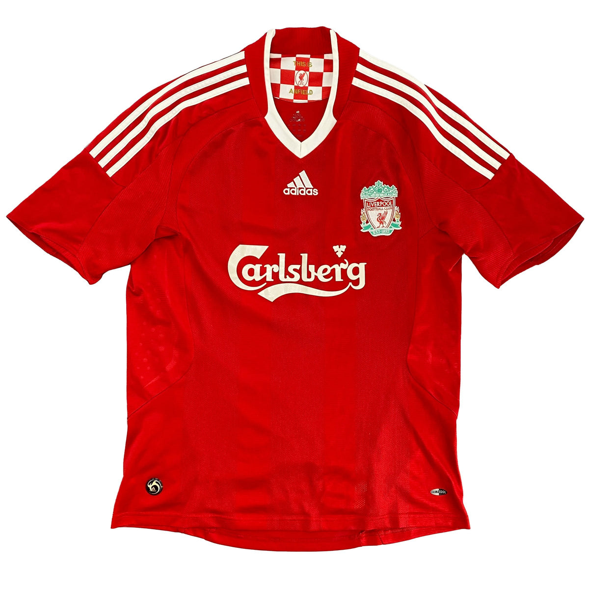 Liverpool - Home Shirt - 2008/10 - Size M - 9/10