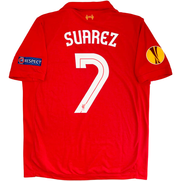 2012-13 Liverpool Thuis Shirt Suarez - Oldschool Voetbalshirts