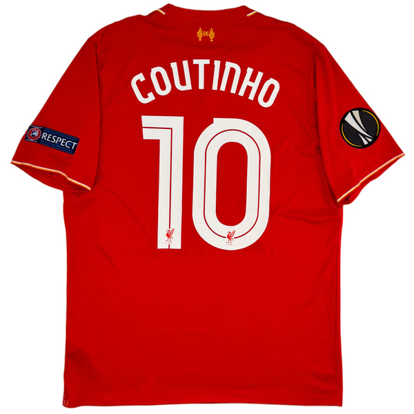 2015-16 Liverpool Thuis Shirt Coutinho - Oldschool Voetbalshirts