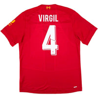 2019-20 Liverpool Thuis Shirt Van Dijk - Oldschool Voetbalshirts