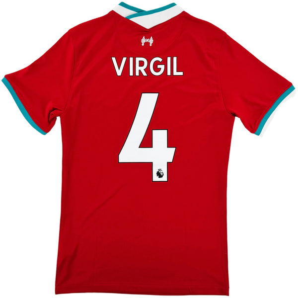 2020-21 Liverpool Thuis Shirt Van Dijk - Oldschool Voetbalshirts