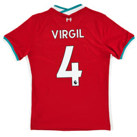 2020-21 Liverpool Thuis Shirt Van Dijk - Oldschool Voetbalshirts
