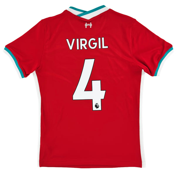 2020-21 Liverpool Thuis Shirt Van Dijk - Oldschool Voetbalshirts