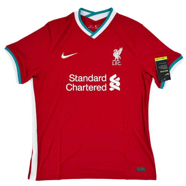 2020-21 Liverpool Thuis Shirt Van Dijk - Nieuw - (XL) - Oldschool Voetbalshirts