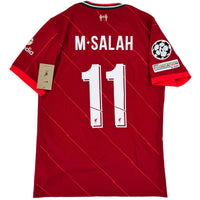 2021-22 Liverpool Thuis Shirt Salah - Nieuw - (M) - Oldschool Voetbalshirts