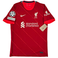 2021-22 Liverpool Thuis Shirt Salah - Nieuw - (M) - Oldschool Voetbalshirts