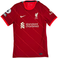 2021-22 Liverpool Thuis Shirt Salah - 9/10 - (S) - Oldschool Voetbalshirts