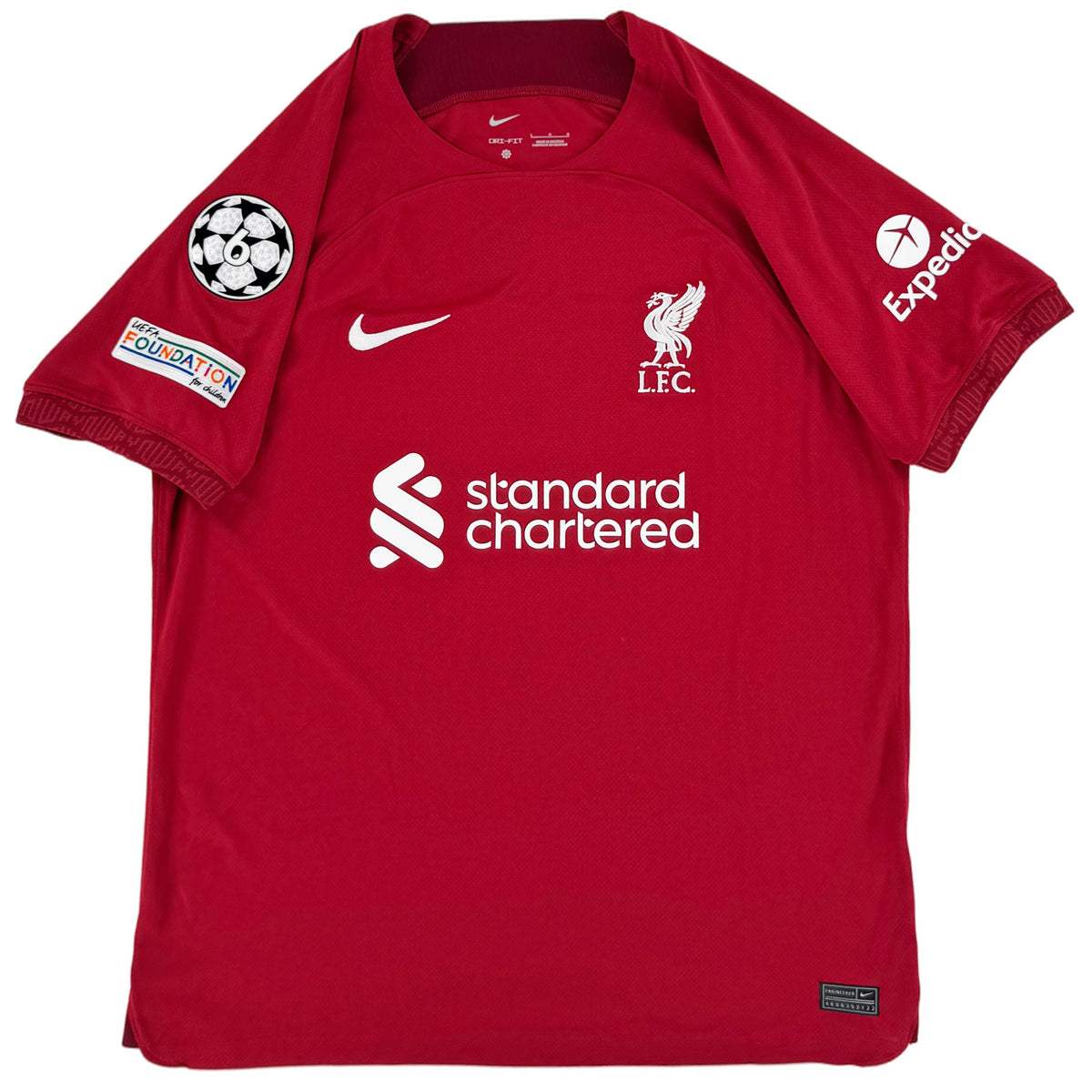 2022-23 Liverpool Thuis Shirt Van Dijk #4 - 10/10 - (L) - Oldschool Voetbalshirts