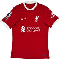 2023-24 Liverpool Thuis Shirt Salah - 10/10 - (S) - Oldschool Voetbalshirts