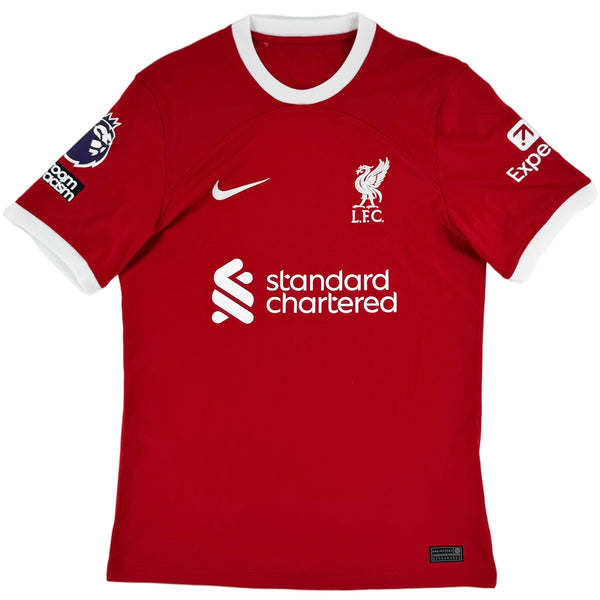 2023-24 Liverpool Thuis Shirt Salah - 10/10 - (S) - Oldschool Voetbalshirts