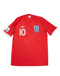 England - Away Kit - 2010 World Cup - Rooney #10 - Size M