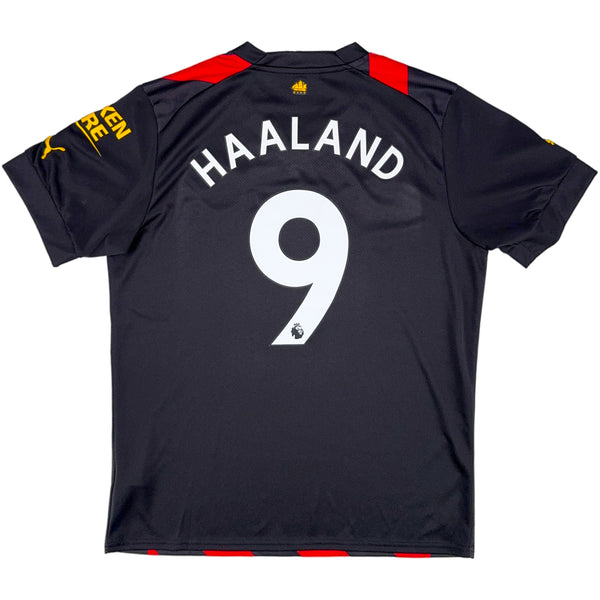 2022-23 Manchester City Uit Shirt Haaland - Oldschool Voetbalshirts