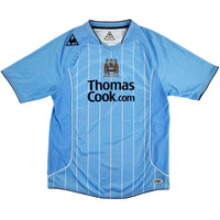 2007-08 Manchester City Thuis Shirt - 8/10 - (L) - Oldschool Voetbalshirts