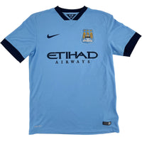 2014-15 Manchester City Thuis Shirt - 7/10 - (M) - Oldschool Voetbalshirts