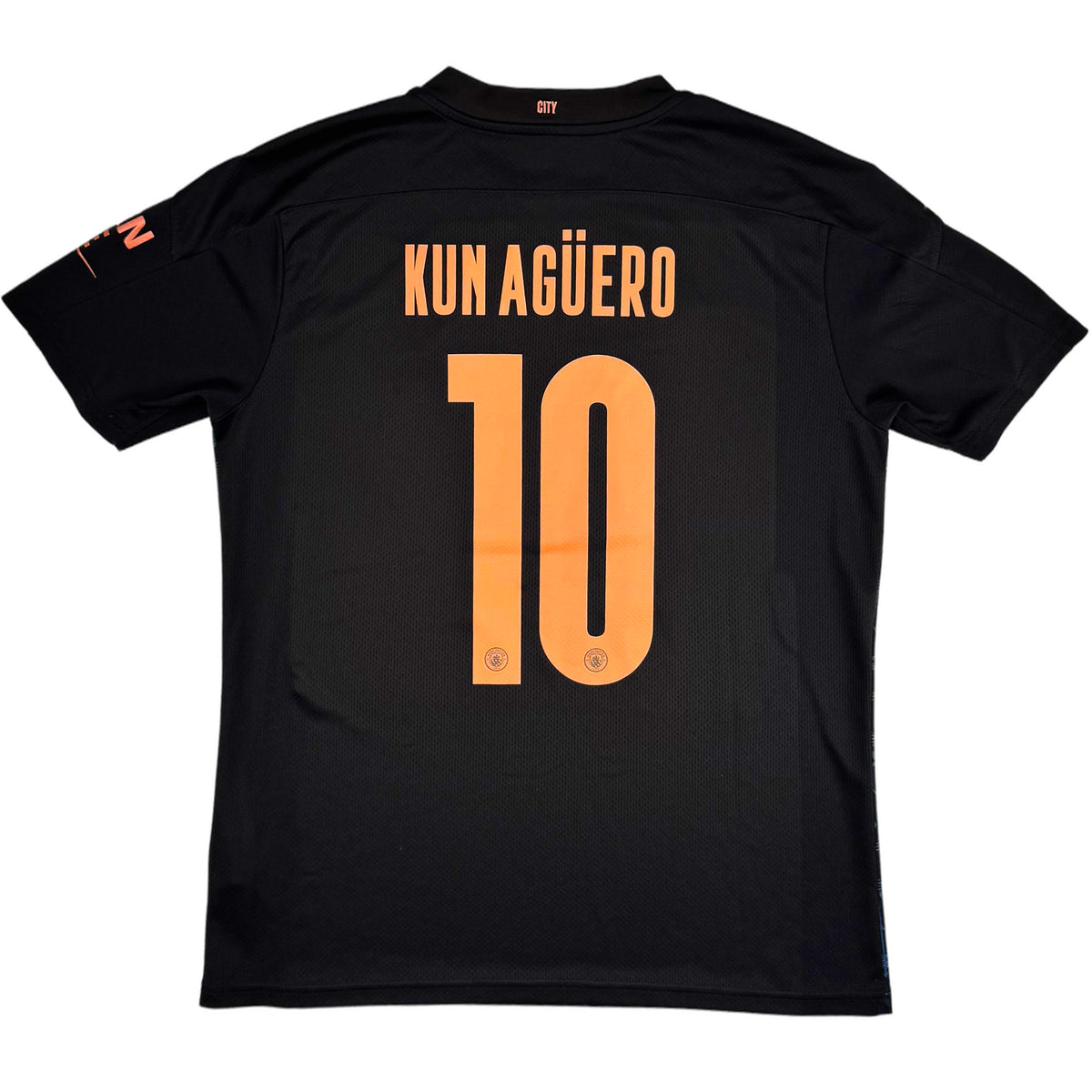 2020-21 Manchester City Uit Shirt Agüero - Oldschool Voetbalshirts