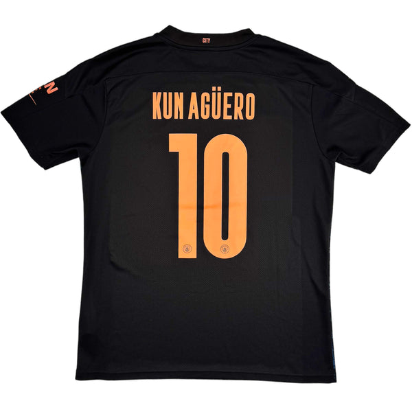 2020-21 Manchester City Uit Shirt Agüero - Oldschool Voetbalshirts